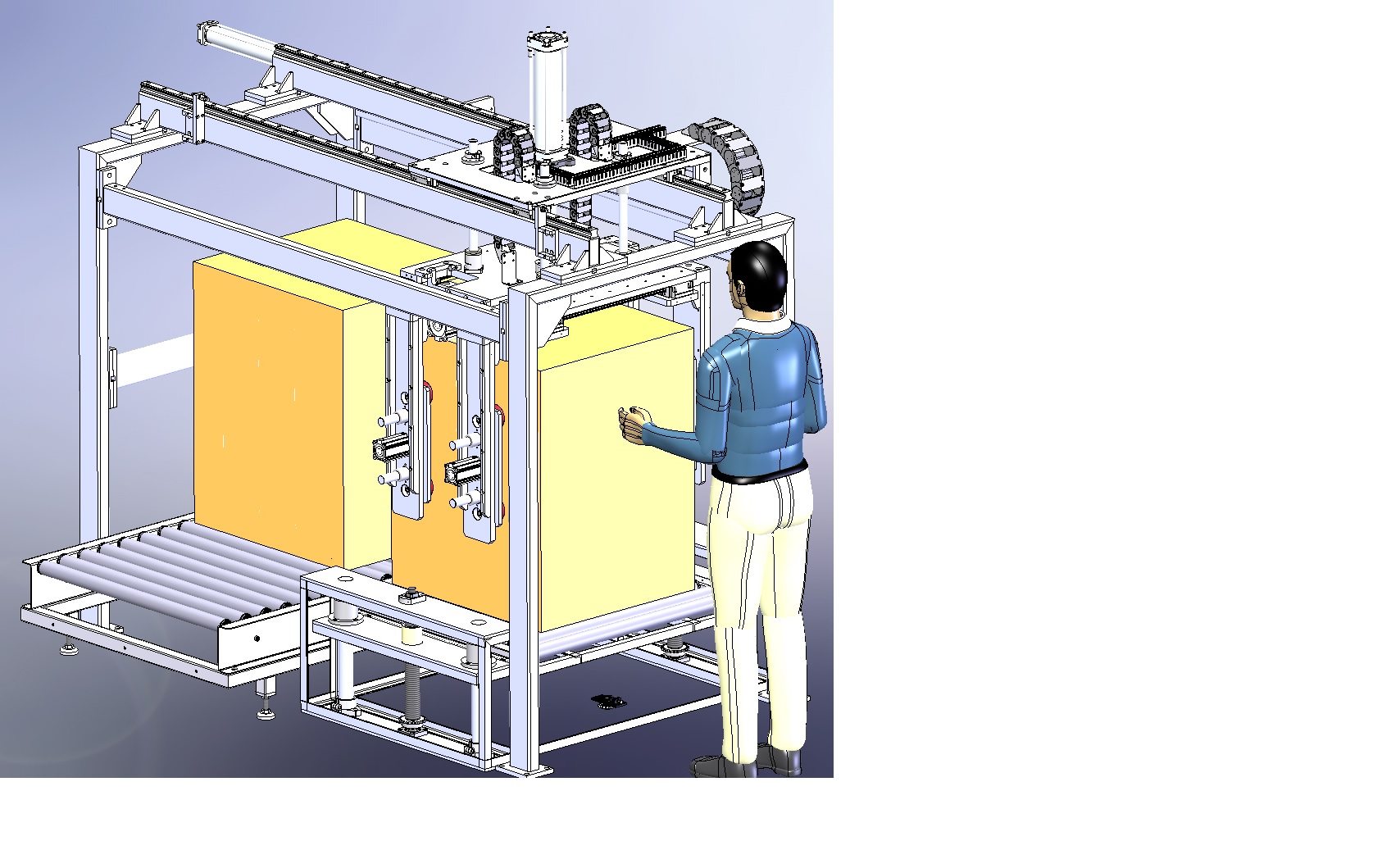 龙门移载机 3D模型SolidWorks ProE Creo三维设计图