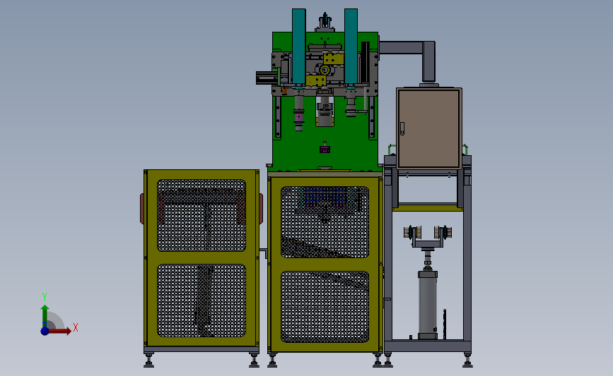 六角螺母拧紧机、非标自动化拧紧机3D模型SolidWorks三维设计图