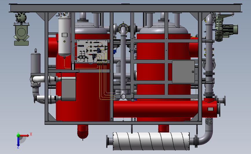 空气净化干燥机模型 3D模型SolidWorks三维设计图