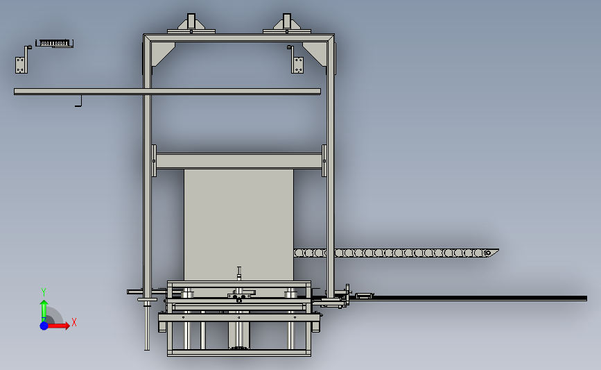 龙门移载机 3D模型SolidWorks ProE Creo三维设计图