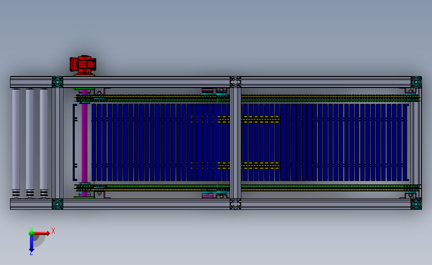 连续提升机 3D模型SolidWorks三维设计图