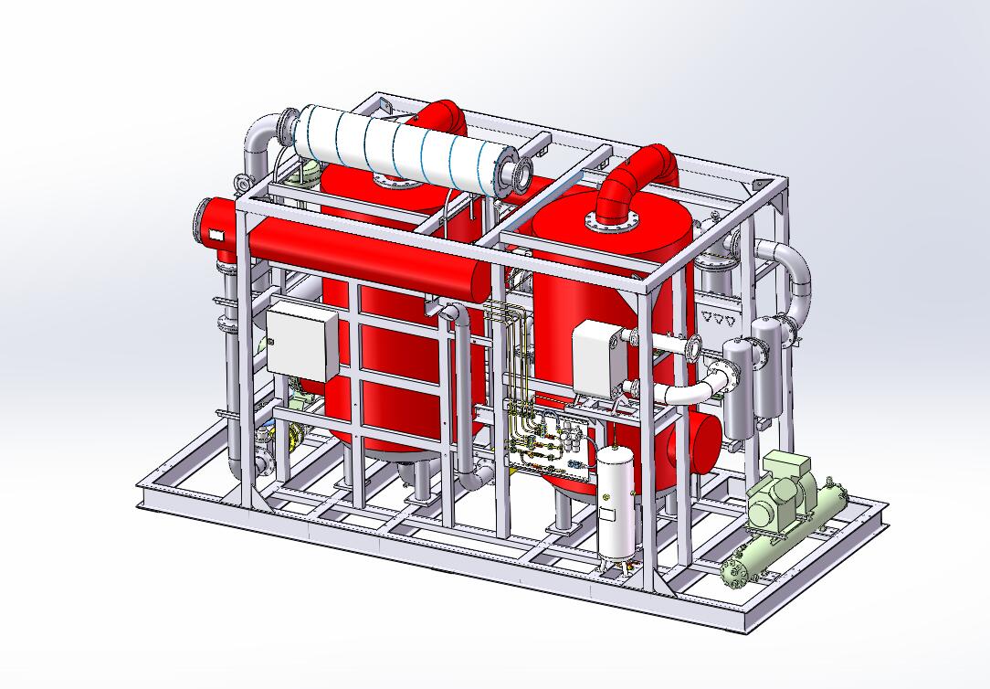 空气净化干燥机模型 3D模型SolidWorks三维设计图