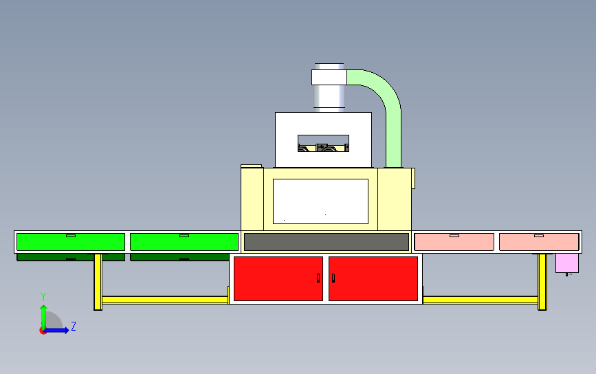 流水线设备 3D模型SolidWorks三维设计图