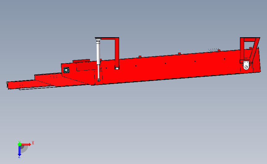 快速伸缩式皮带机 装车卸货皮带机 3D模型SolidWorks三维设计图