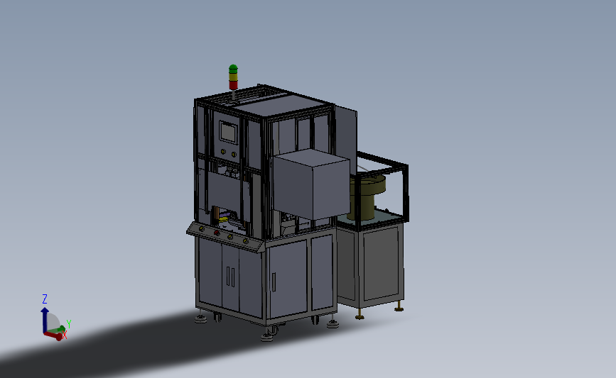 六轴自动锁螺丝机3D模型SolidWorks三维设计图