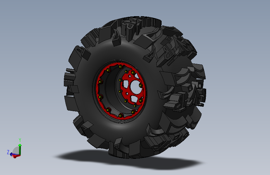轮胎 3D模型SolidWorks三维设计图