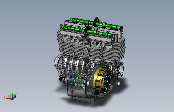 铃木发动机 SW模型 3D模型SolidWorks三维设计图 UG(NX)设计