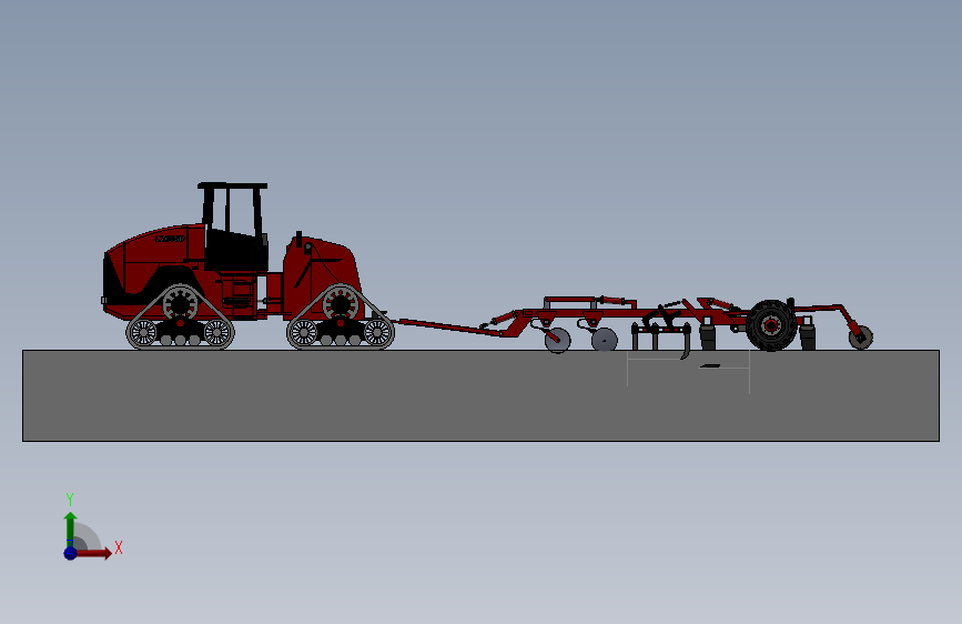 联合耕作机 3D模型SolidWorks三维设计图