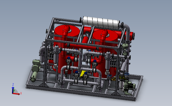 空气净化干燥机模型 3D模型SolidWorks三维设计图