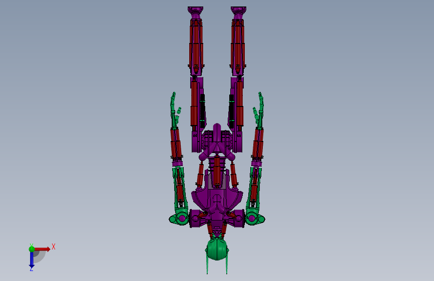 骷髅机器人 3D模型SolidWorks三维设计图