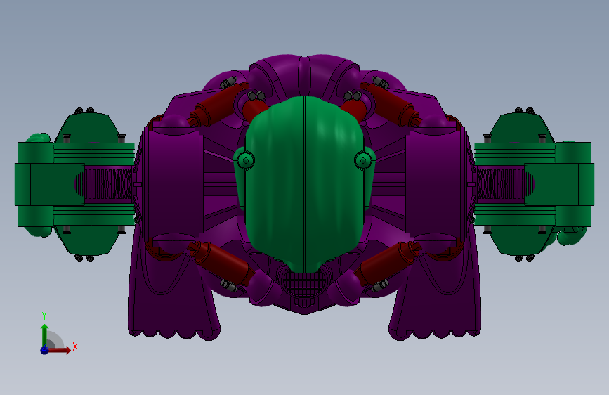 骷髅机器人 3D模型SolidWorks三维设计图