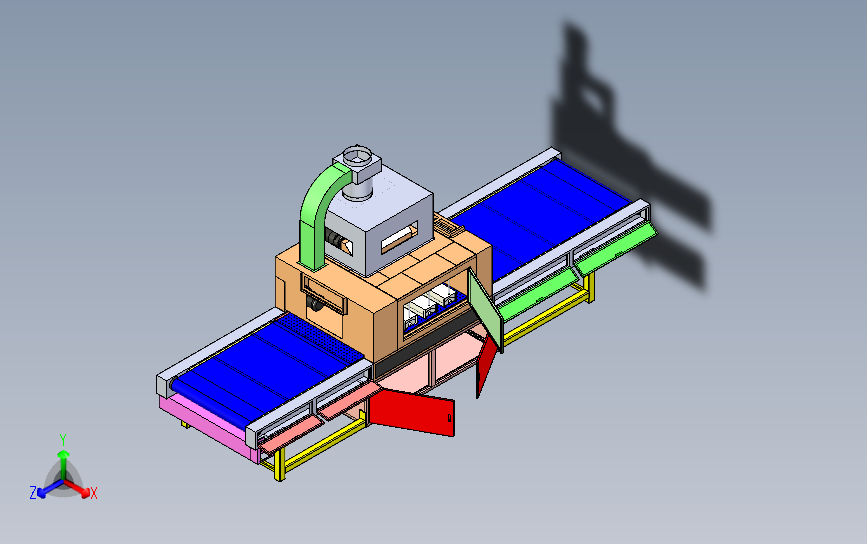 流水线设备 3D模型SolidWorks三维设计图