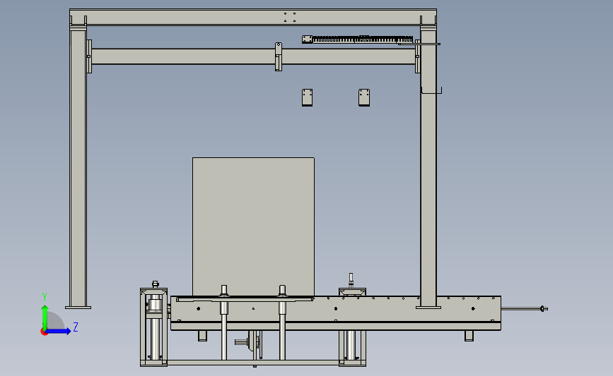 龙门移载机 3D模型SolidWorks ProE Creo三维设计图