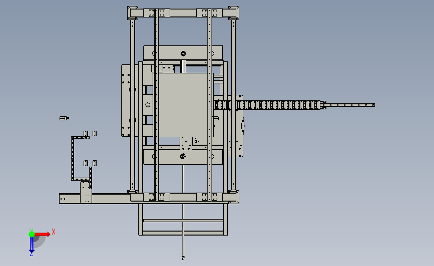 龙门移载机 3D模型SolidWorks ProE Creo三维设计图