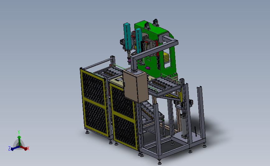六角螺母拧紧机、非标自动化拧紧机3D模型SolidWorks三维设计图