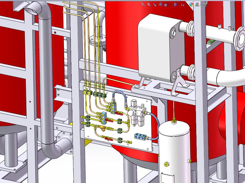 空气净化干燥机模型 3D模型SolidWorks三维设计图