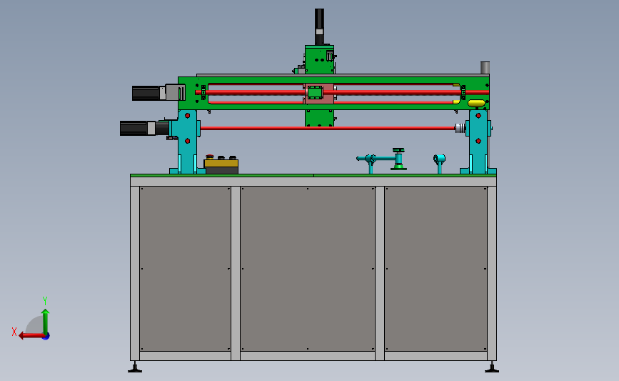 龙门式三轴模组划痕非标测试机 3D模型SolidWorks三维设计图