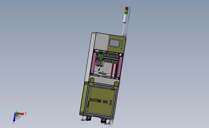 马达外壳锁螺丝机 3D模型SolidWorks三维设计图