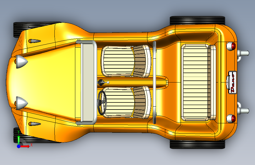 迈尔斯马恩岛沙滩车 3D模型SolidWorks三维设计图