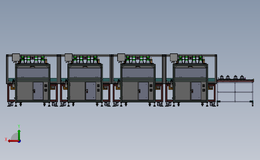 马达焊接流水线3D模型SolidWorks三维设计图