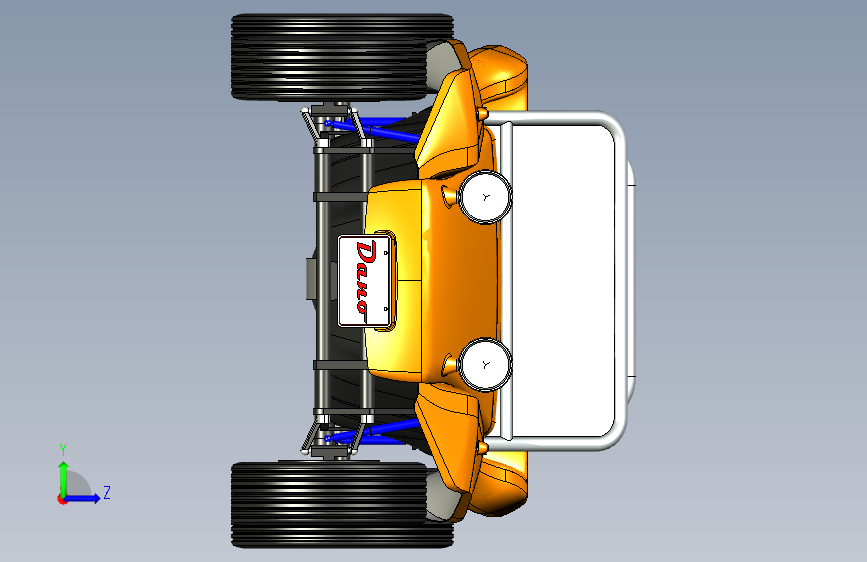 迈尔斯马恩岛沙滩车 3D模型SolidWorks三维设计图