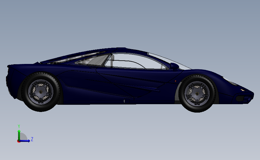 迈凯轮F1赛车 3D模型SolidWorks三维设计图
