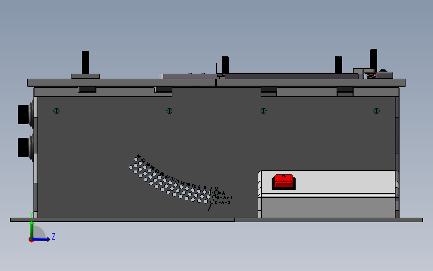 迷你圆锯机(自动切割成型锯床) 3D模型SolidWorks三维设计图