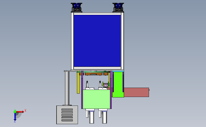 门锁转盘螺丝机 3D模型SolidWorks三维设计图