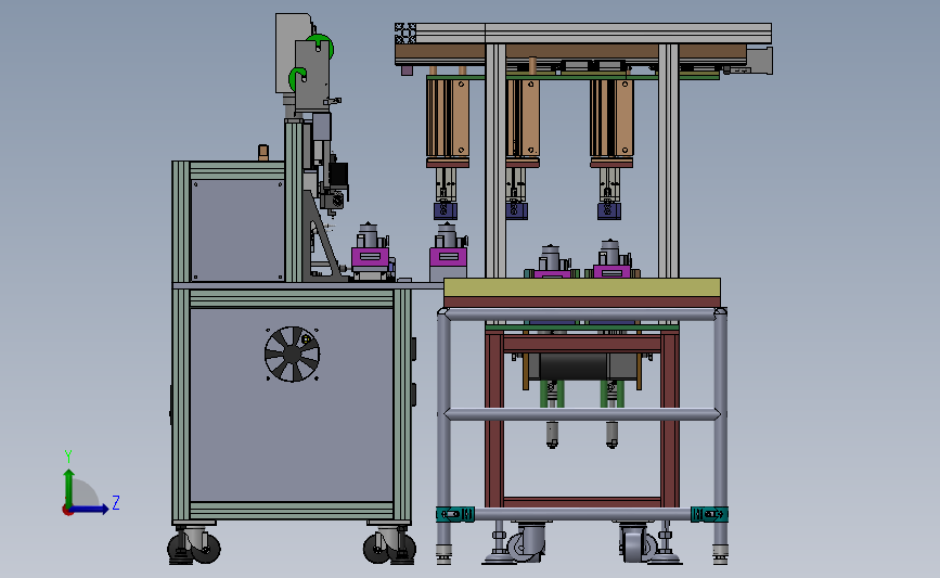 马达焊接流水线3D模型SolidWorks三维设计图