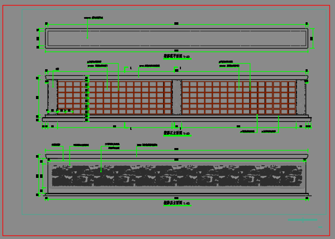 壁葬景观墙面设计施工图