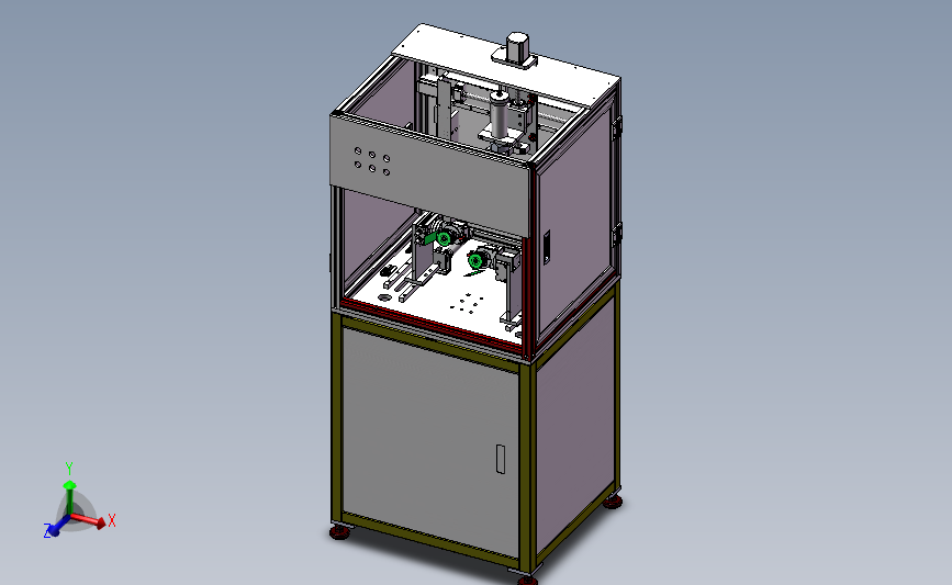 马达定子点胶设备 非标点胶机(全套3D模型+工程图)3D模型SolidWorks三维设计图