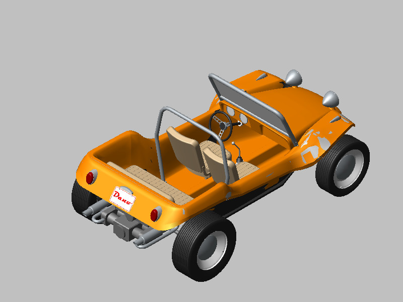 迈尔斯马恩岛沙滩车 3D模型SolidWorks三维设计图