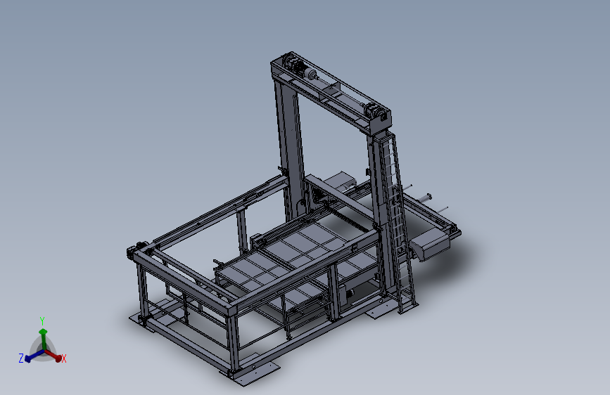 龙门码垛机3D模型SolidWorks三维设计图