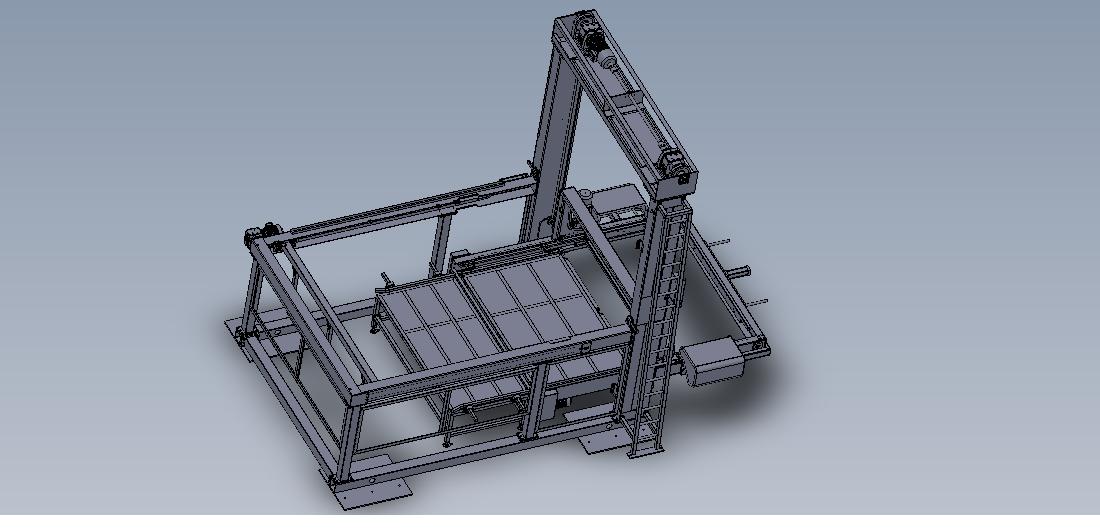龙门码垛机3D模型SolidWorks三维设计图