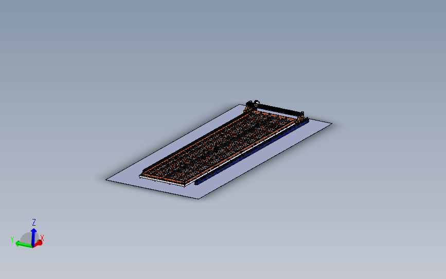 龙门架式机器人工作站3D模型SolidWorks三维设计图
