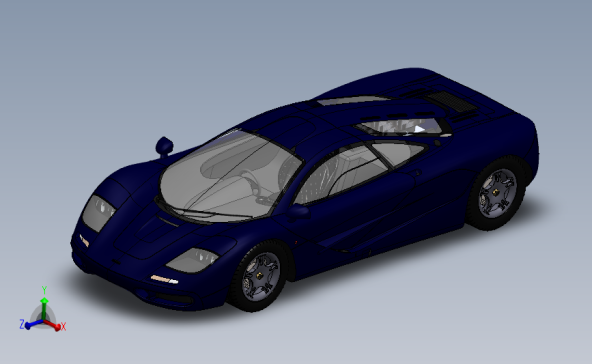 迈凯轮F1赛车 3D模型SolidWorks三维设计图