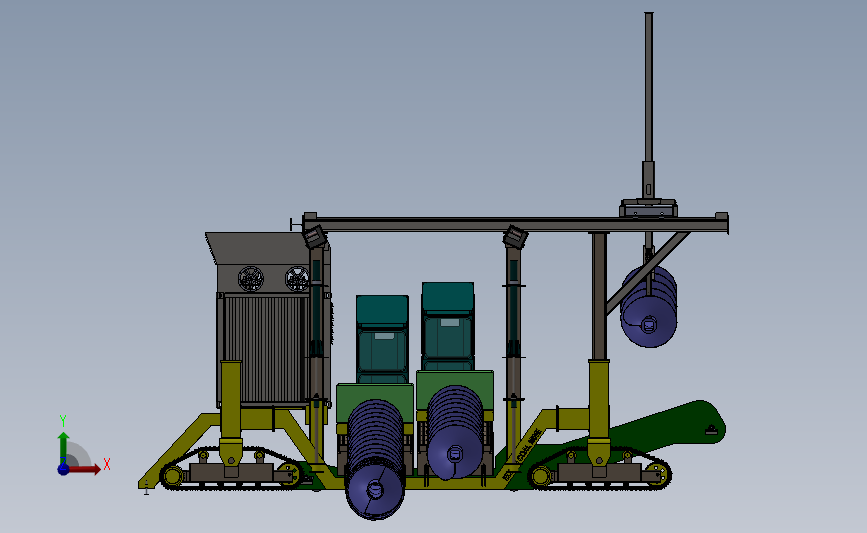 煤炭开采机械设备3D模型SolidWorks三维设计图