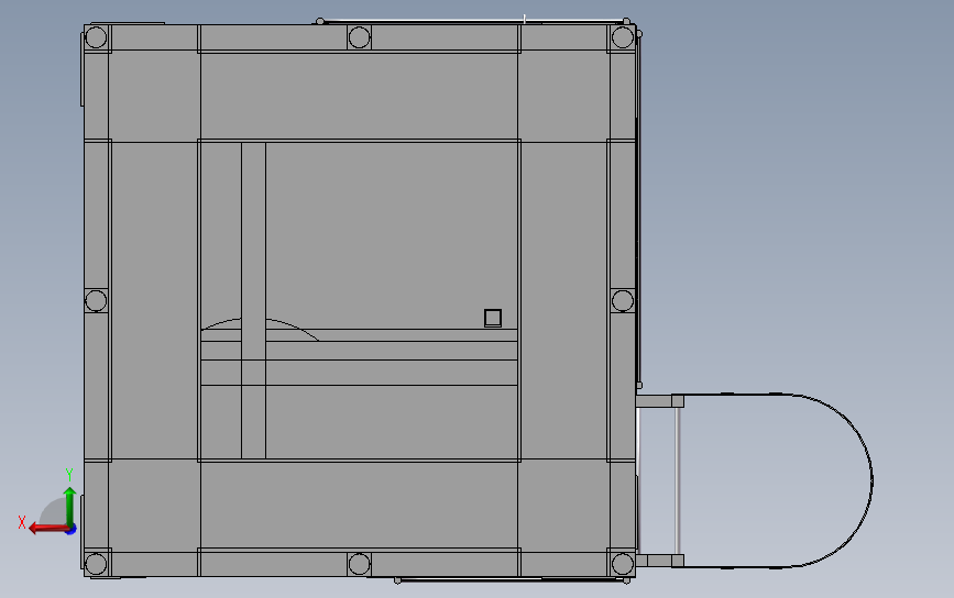 滚筒式搅拌机3D模型SolidWorks三维设计图