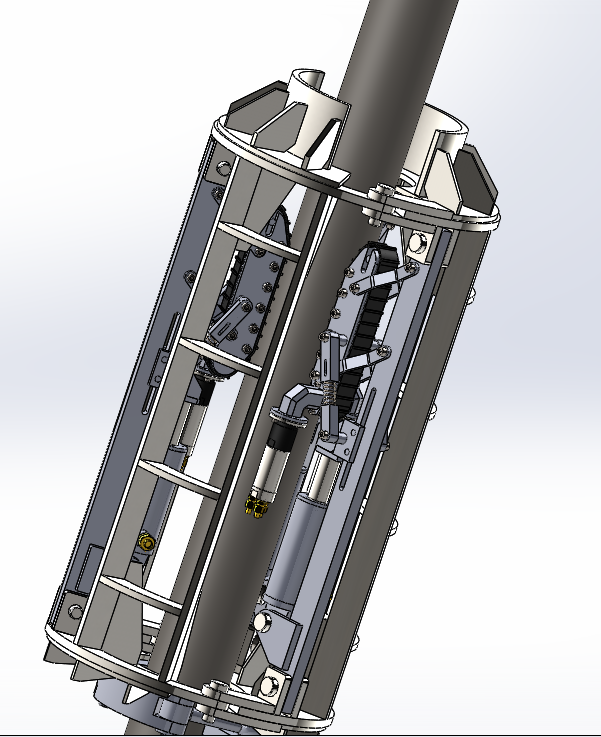 管道攀爬设备 3D模型SolidWorks三维设计图