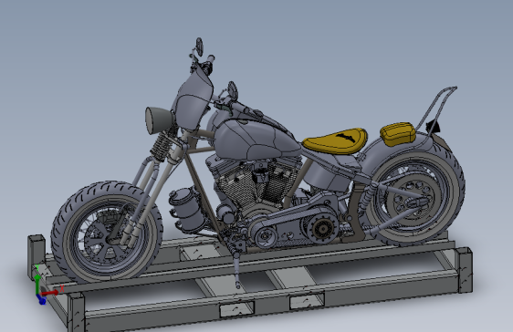 摩托车容器 3D模型SolidWorks三维设计图
