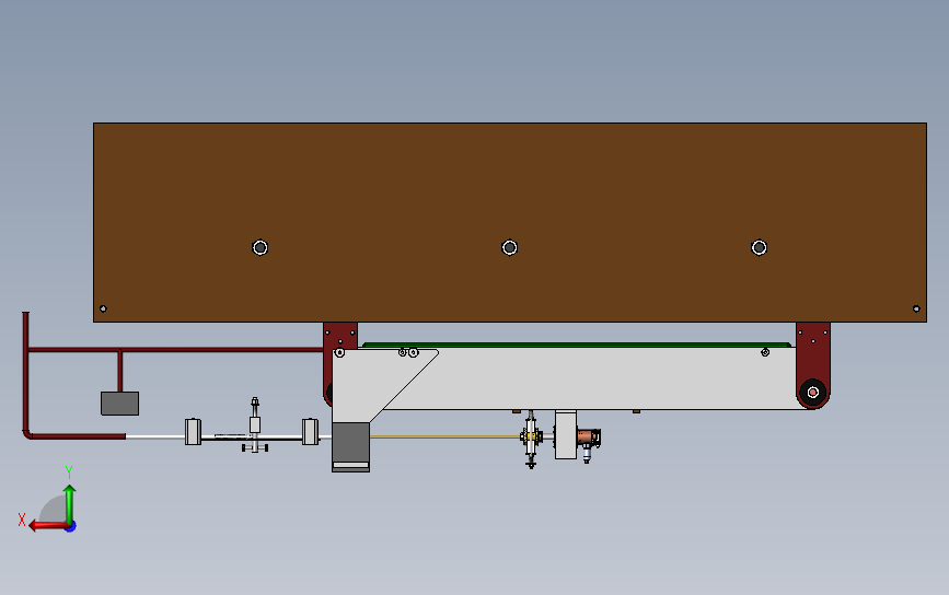 管来弧线加工机床设备设计 3D模型SolidWorks三维设计图