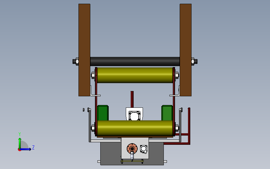 管来弧线加工机床设备设计 3D模型SolidWorks三维设计图