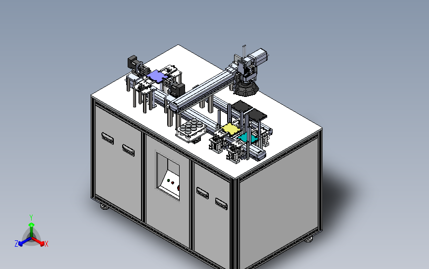 光学检测设备 3D模型SolidWorks三维设计图