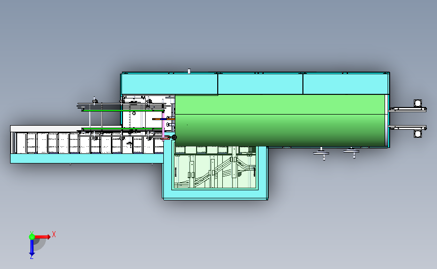 高速连续装盒机 3D模型SolidWorks三维设计图