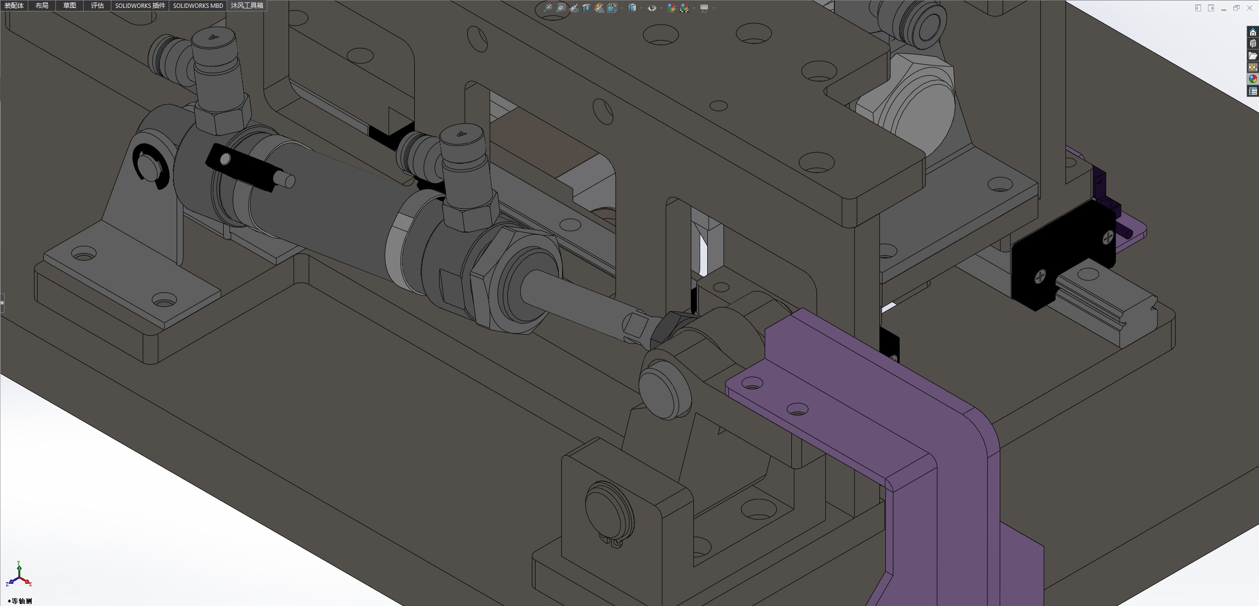 侧面纸箱折盒机构