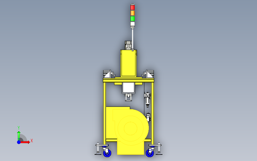 抛光机 3D模型SolidWorks三维设计图