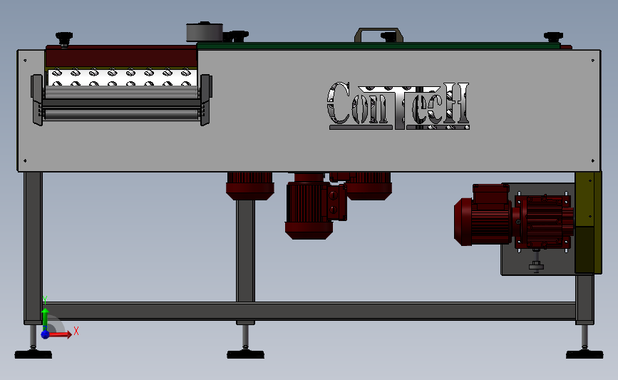 纳博特输送带、固定式输送机(已生产)3D模型SolidWorks三维设计图