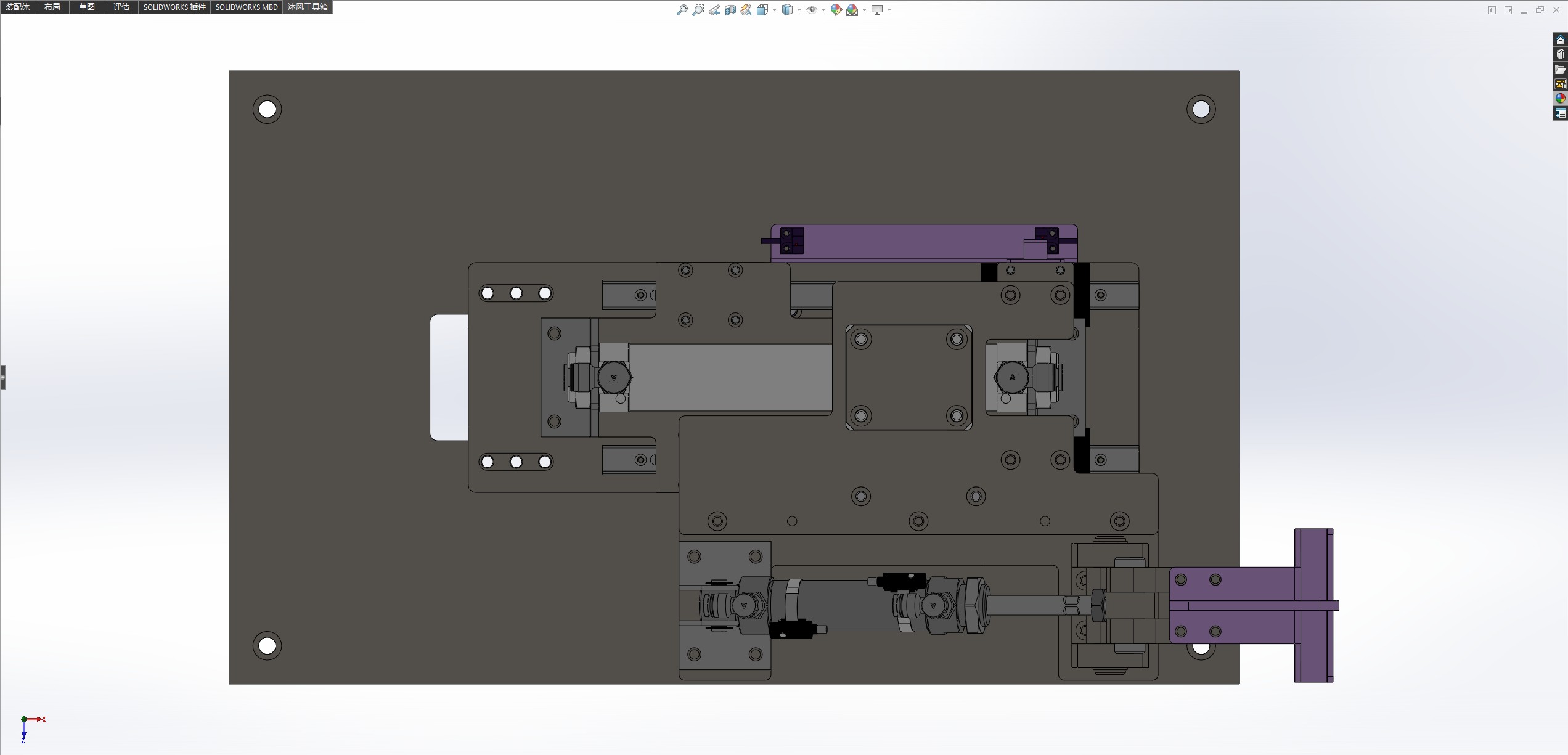 侧面纸箱折盒机构
