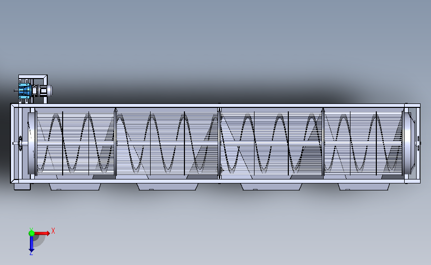 滚筒分级机(果蔬加工机械)3D模型SolidWorks三维设计图