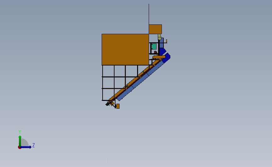 爬坡输送机 3D模型SolidWorks三维设计图UG(NX)设计